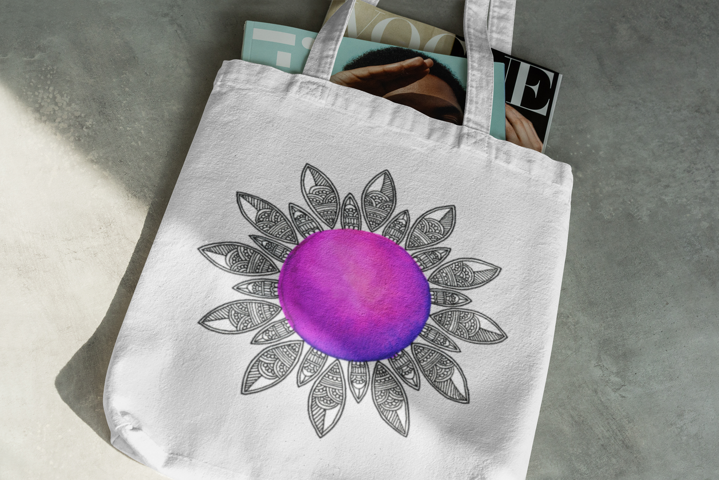 Purple Ombre Tote Bag